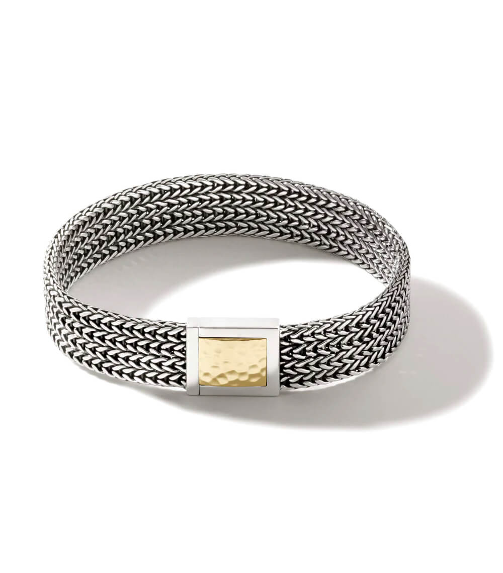 Pulsera Cadena Rata, Plata, Oro